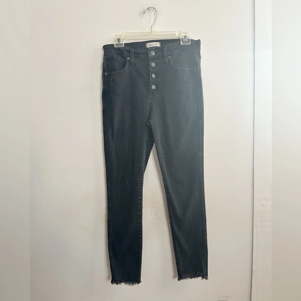 Madewell 10” high rise skinny button fly jeans 29‎